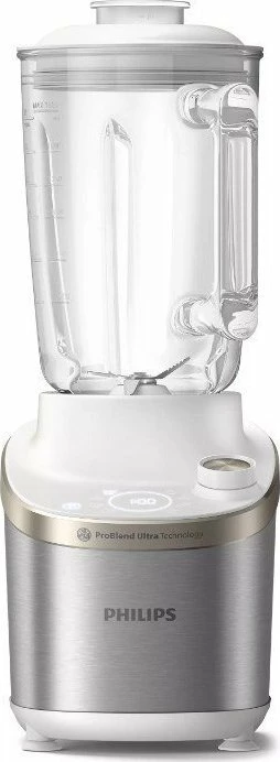 Blender Philips HR3760/01, 1500W, 2L gotë qelqi, 12 shpejtësi, ProBlend Ultra, bardhë
