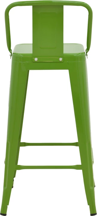 Karrige për bar me mbështetëse Utopia, metalike, ngjyrë e gjelbër, 42x42x97cm