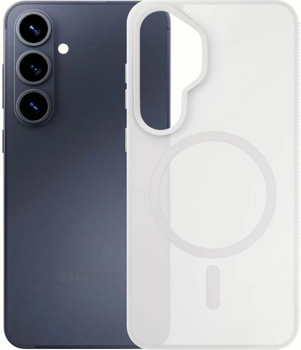 Maskë telefoni 3mk Smoke MagCase Samsung Galaxy S26+, e bardhë
