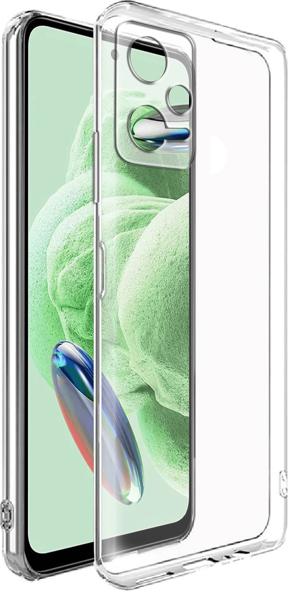 Mbështjellës silikoni ONASI Clear Case për Xiaomi Redmi Note 12s, 1.8 mm, transparent