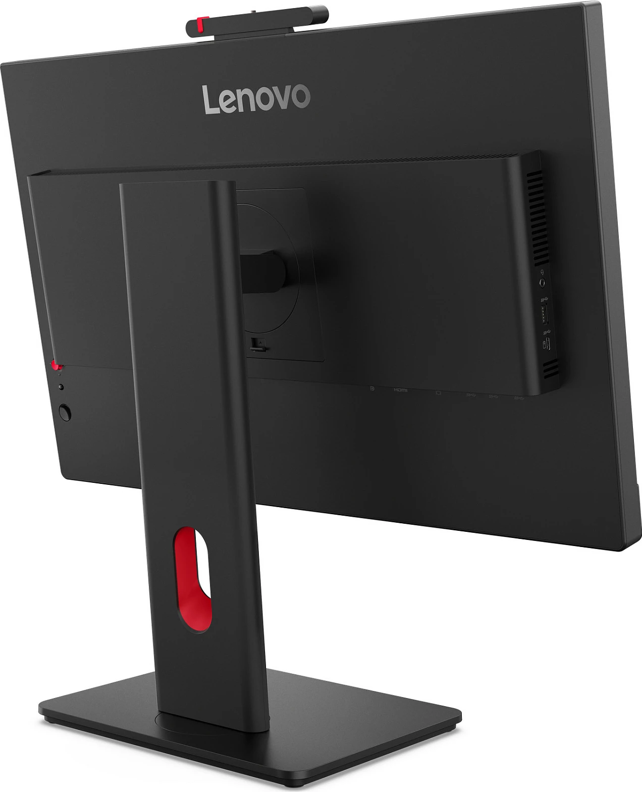 Monitor Lenovo ThinkVision T27QD-4v, 27", QHD 2560x1440, HDMI/DP/USB-C Dock, kamerë/mikrofon/altoparlantë, Eclipse Black