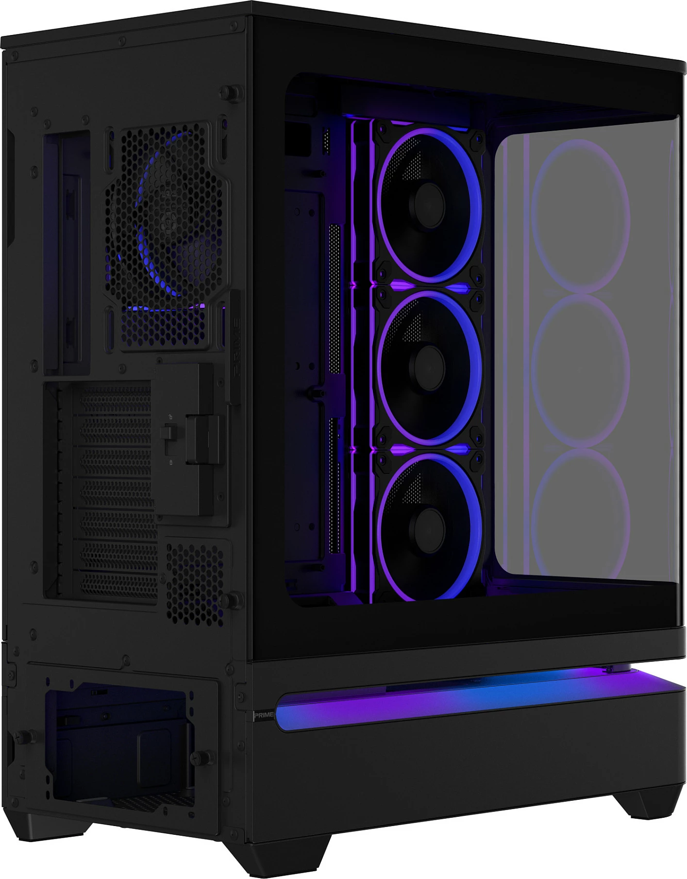 Kasë ASUS PRIME AP304 TG ARGB, ATX, e zezë