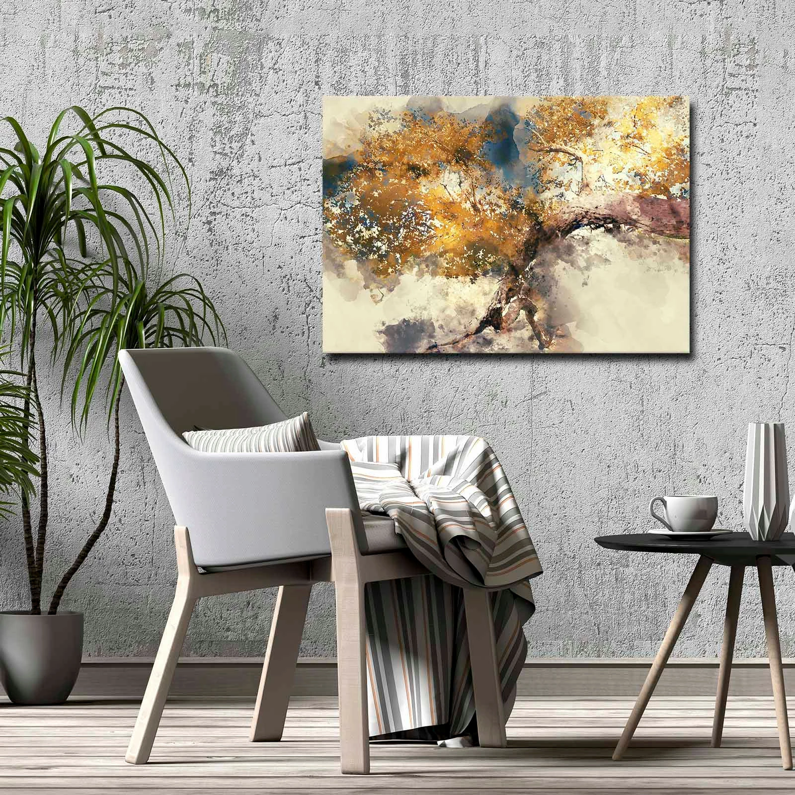 Pikturë dekorative në kanavacë, shumëngjyrëshe, 70x100cm