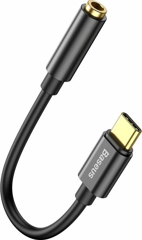 Adapter Baseus L54 USB-C në 3.5mm Jack me DAC, black