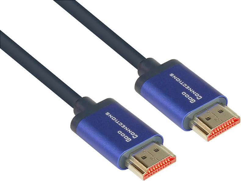 Kabllo HDMI GoodConnections 4521-SF010B, HDMI 2.1, 1 m, 38.4 Gbit/s, Blu