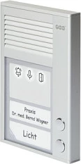 Interfon Auerswald TFS-Dialog 212, me kabllo, 2 butona, i ndriçuar, alumin