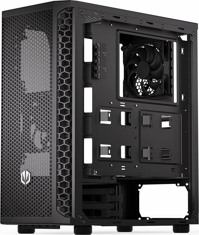 Kasë Endorfy Signum 300 Core EY2A004 Midi Tower ATX/Micro-ATX/Mini-ITX, xham i temperuar, pa PSU, e zezë