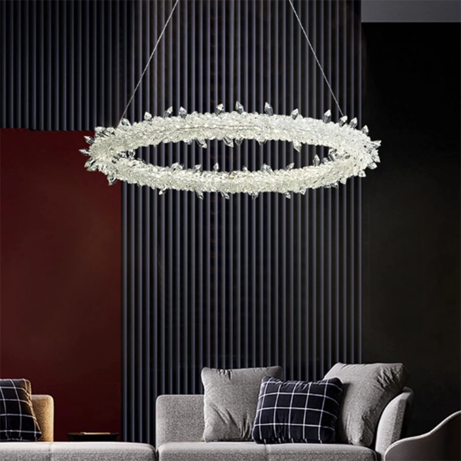 Abazhur kristal i varur LED H17-400