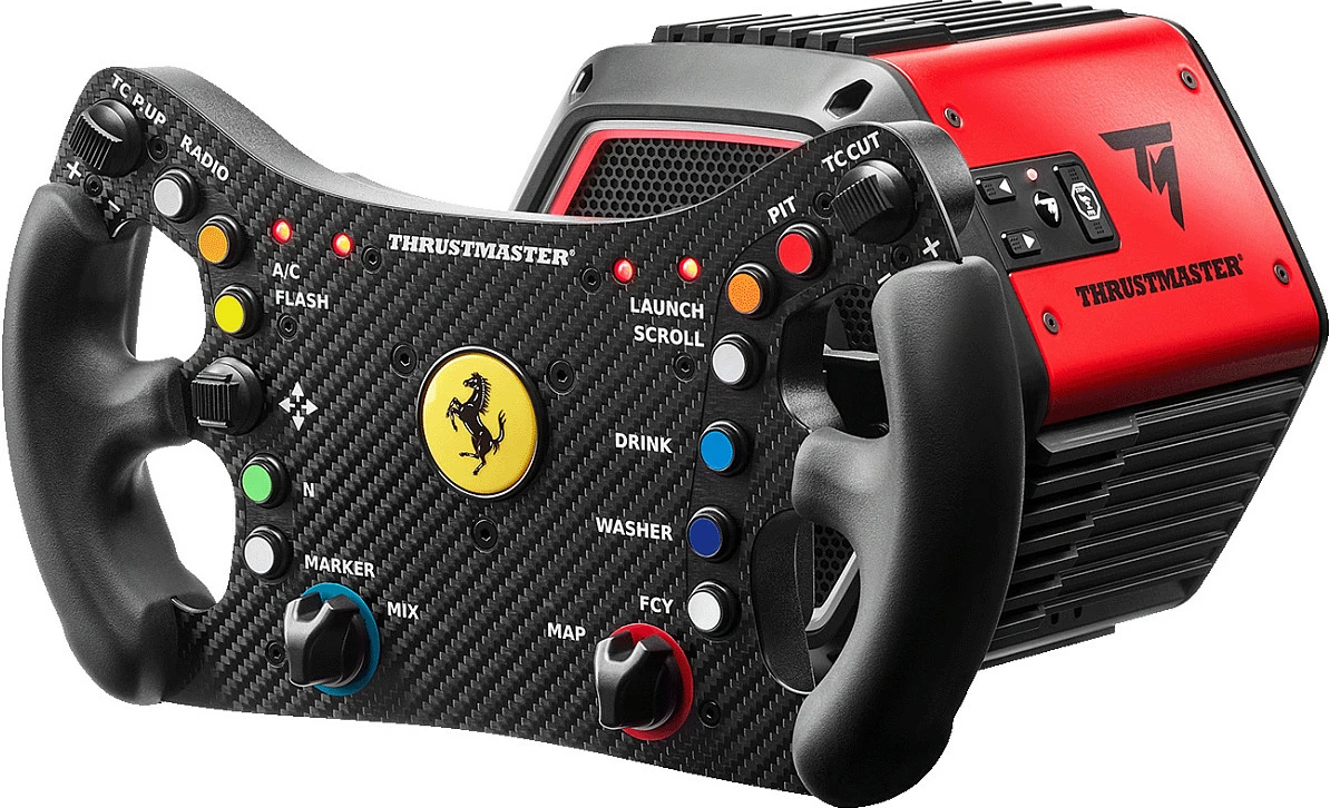 Timon garash Thrustmaster T818 Ferrari 488 GT3 DD Force Feedback, USB, për PC, zi/kuq