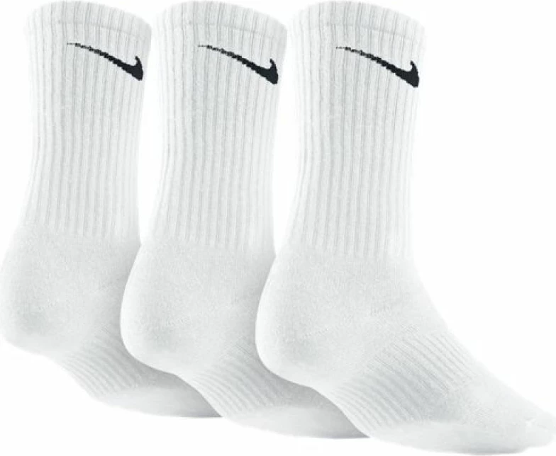 Çorape crew Nike SX4704-101, të bardha, set prej 3 palë
