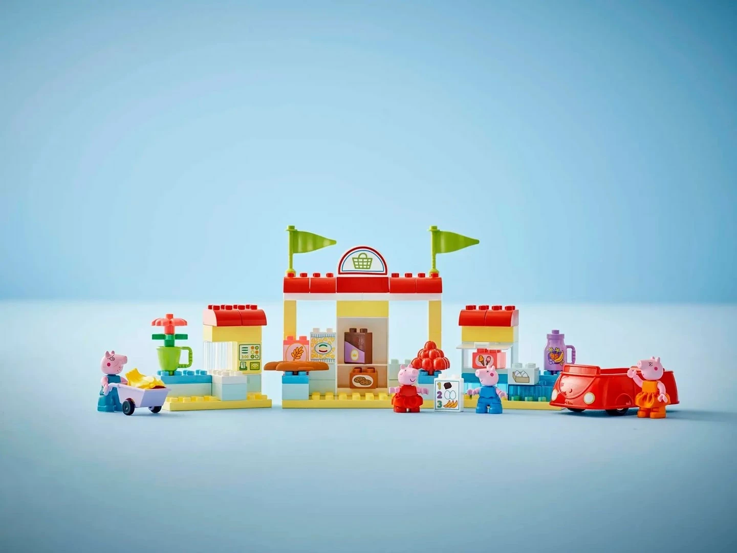 Set LEGO DUPLO Peppa Pig Supermarket, 10434, për fëmijë, shumëngjyrësh