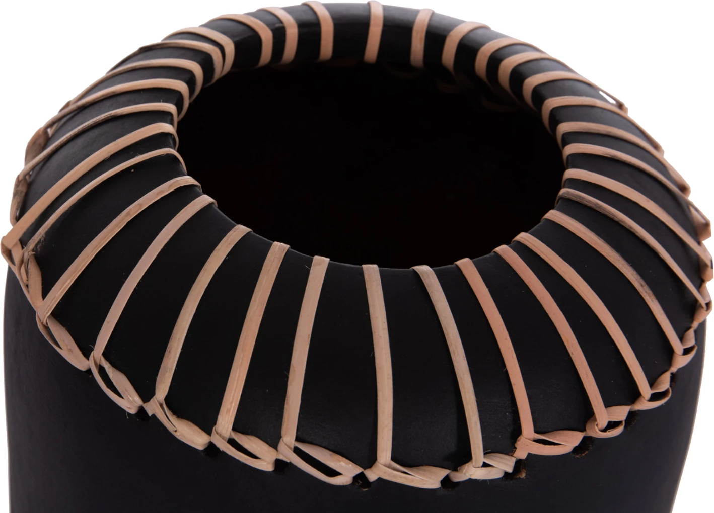 Vazo dekorative tavoline LENNOX, terrakotë, e zezë, FH4675.01S, 18x33cm