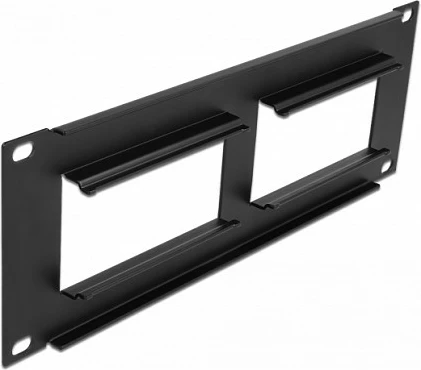 Patch panel DeLOCK Easy 45 10", 2U, 2x prerje 90.5 x 45.2 mm, i zi