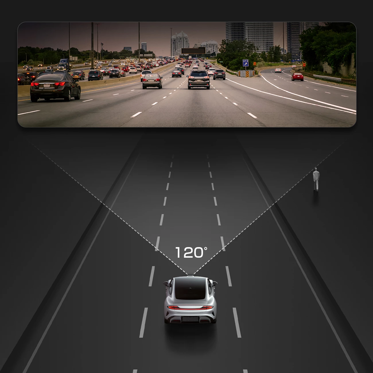 Kamerë makine AKEEYO P1 FullHD 30fps, 120°, WiFi 2.4G, USB-C, e zezë