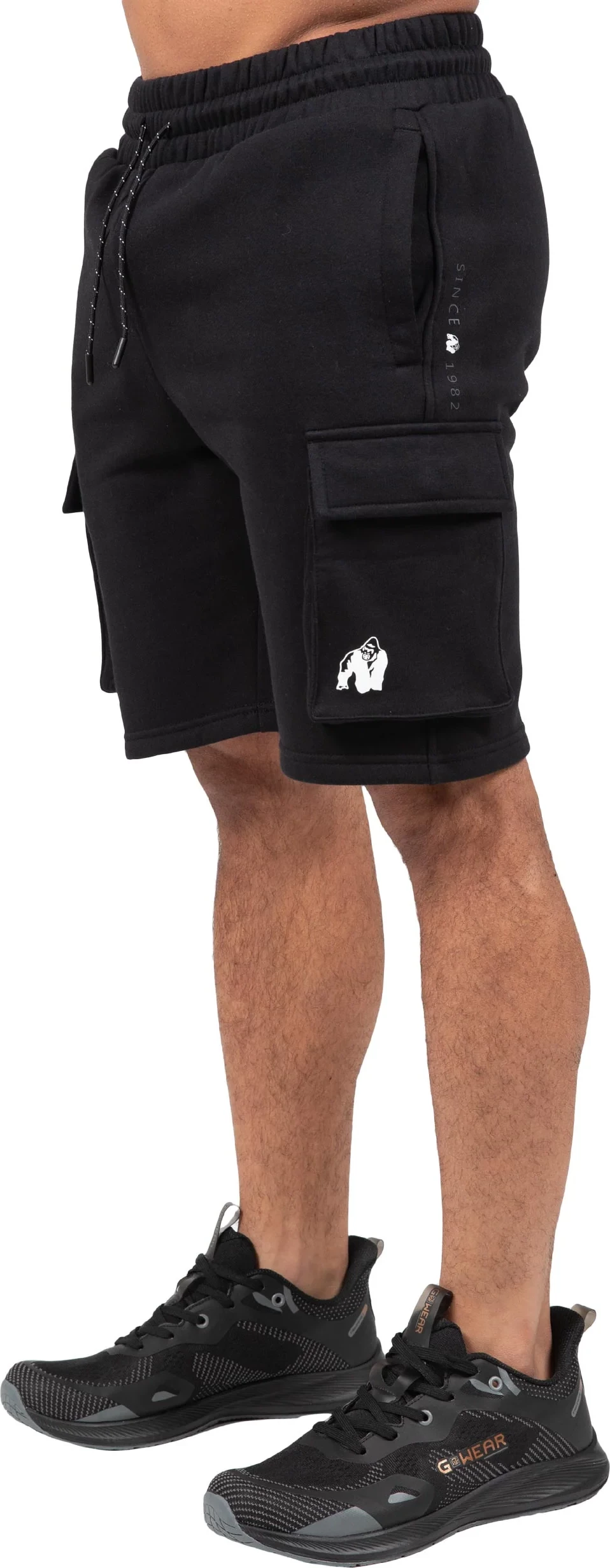 Hudson Cargo Sweat Shorts - Black