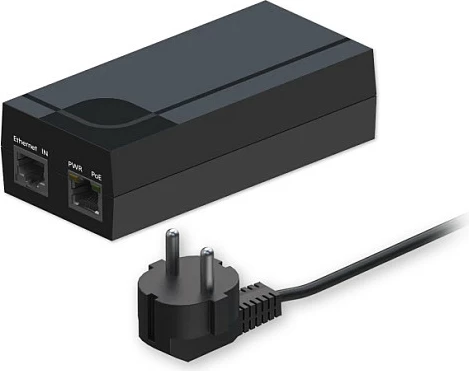 Injektor PoE Teltonika PR322EU7, Gigabit, Active PoE IEEE 802.3af, 52V 15W, i zi