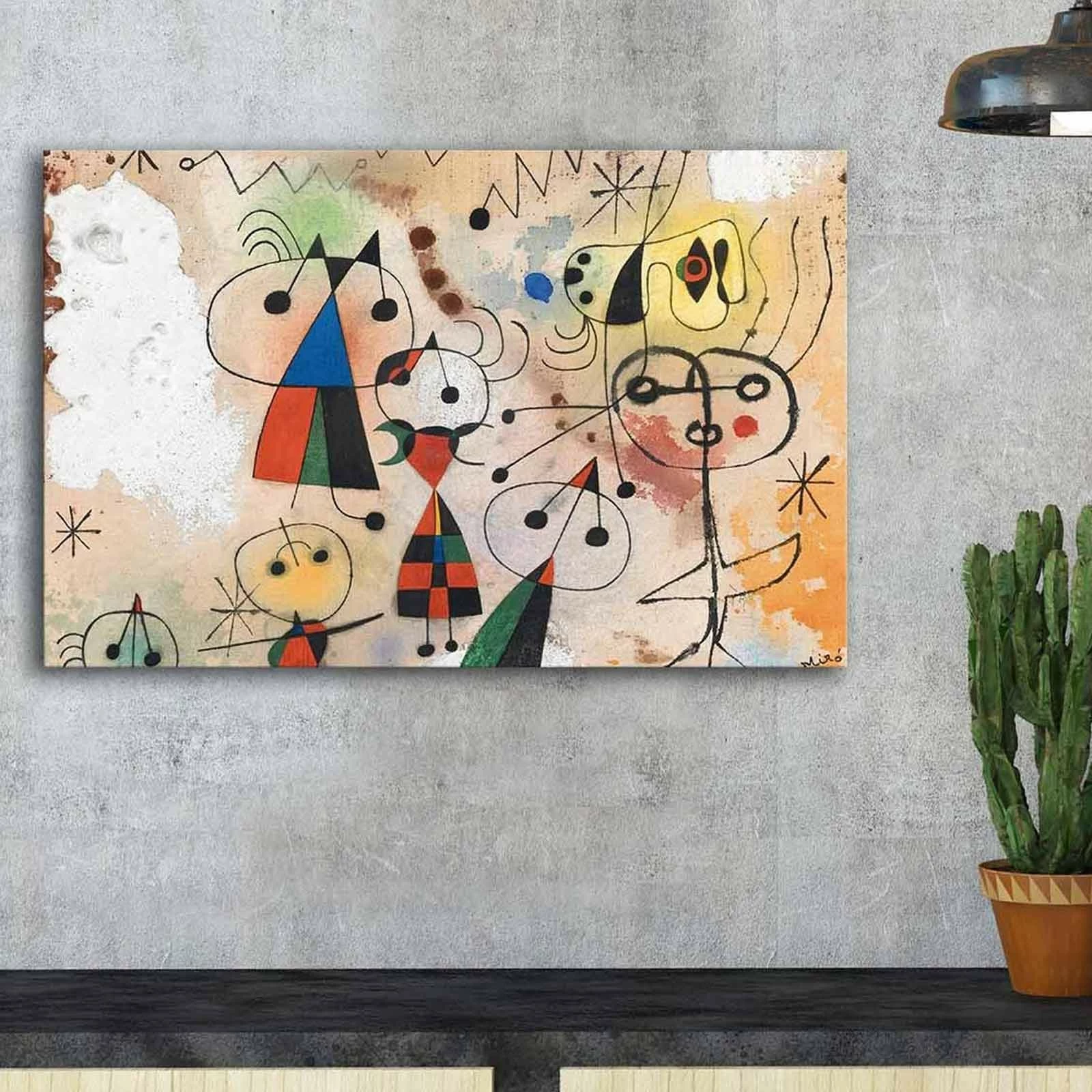 Pikturë dekorative në kanavacë, Harlequin's Carnival, shumëngjyrëshe, 45x70cm
