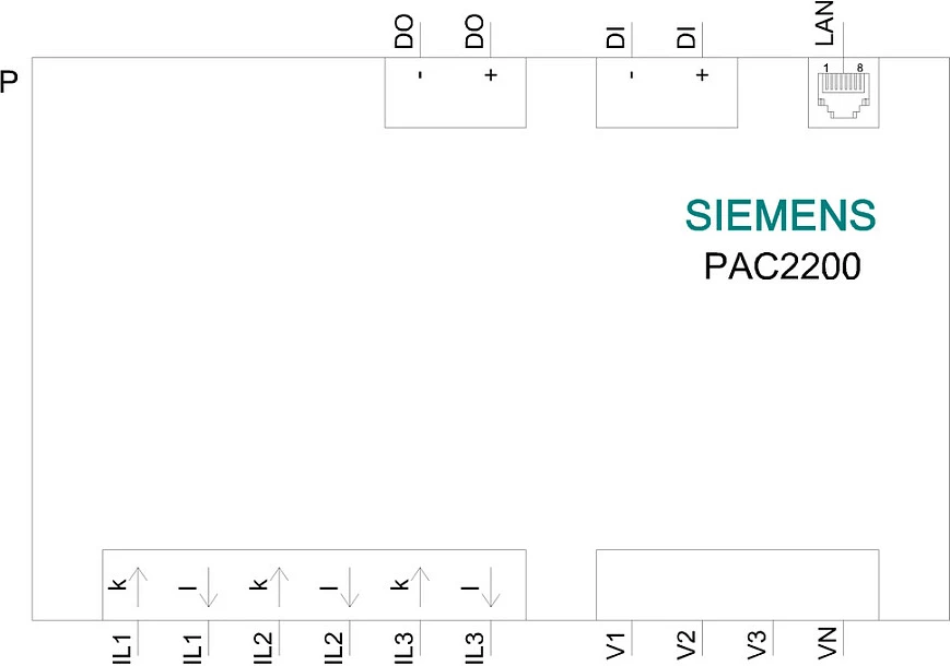 Matës energjie Siemens SENTRON PAC2200 7KM2200-2EA30-1JA1, DIN-rail, LAN