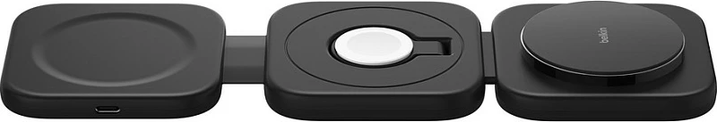 Karikues wireless Belkin BoostCharge Pro Qi2 3-në-1, MagSafe, 15W, adapter 36W, kabllo USB-C 1.5m, i zi