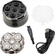 Makinë rroje për kokë JATA JBMA1444, 5 koka lëvizëse, rikarikueshme 120 min, argjendtë