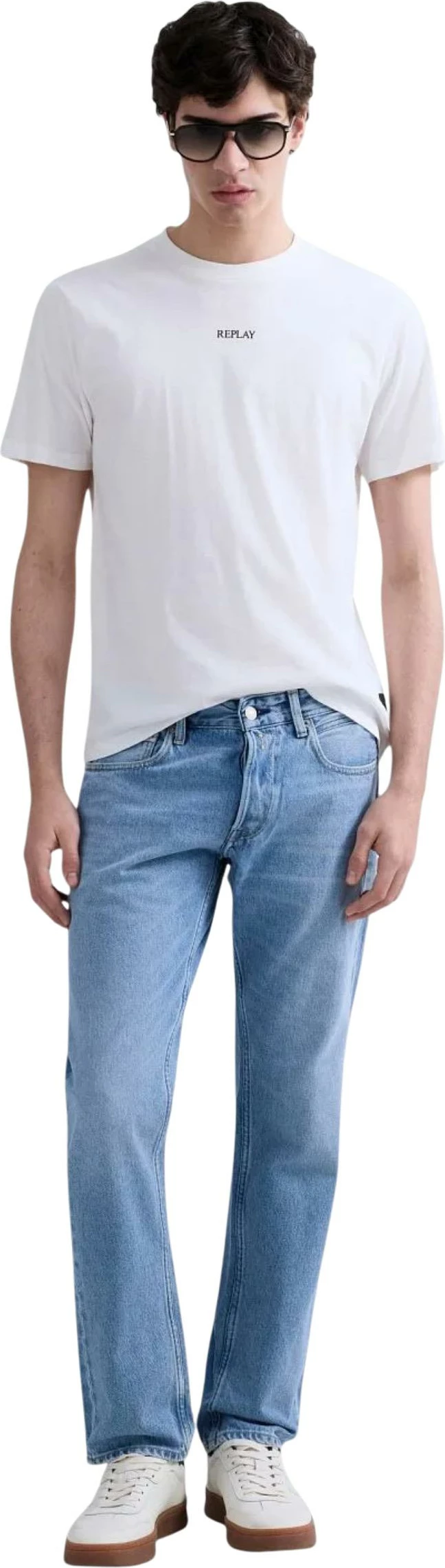 Xhinse për meshkuj Replay Grover MA972 .000.886 0C3, denim e çelët [Madhësia: W36 L32]