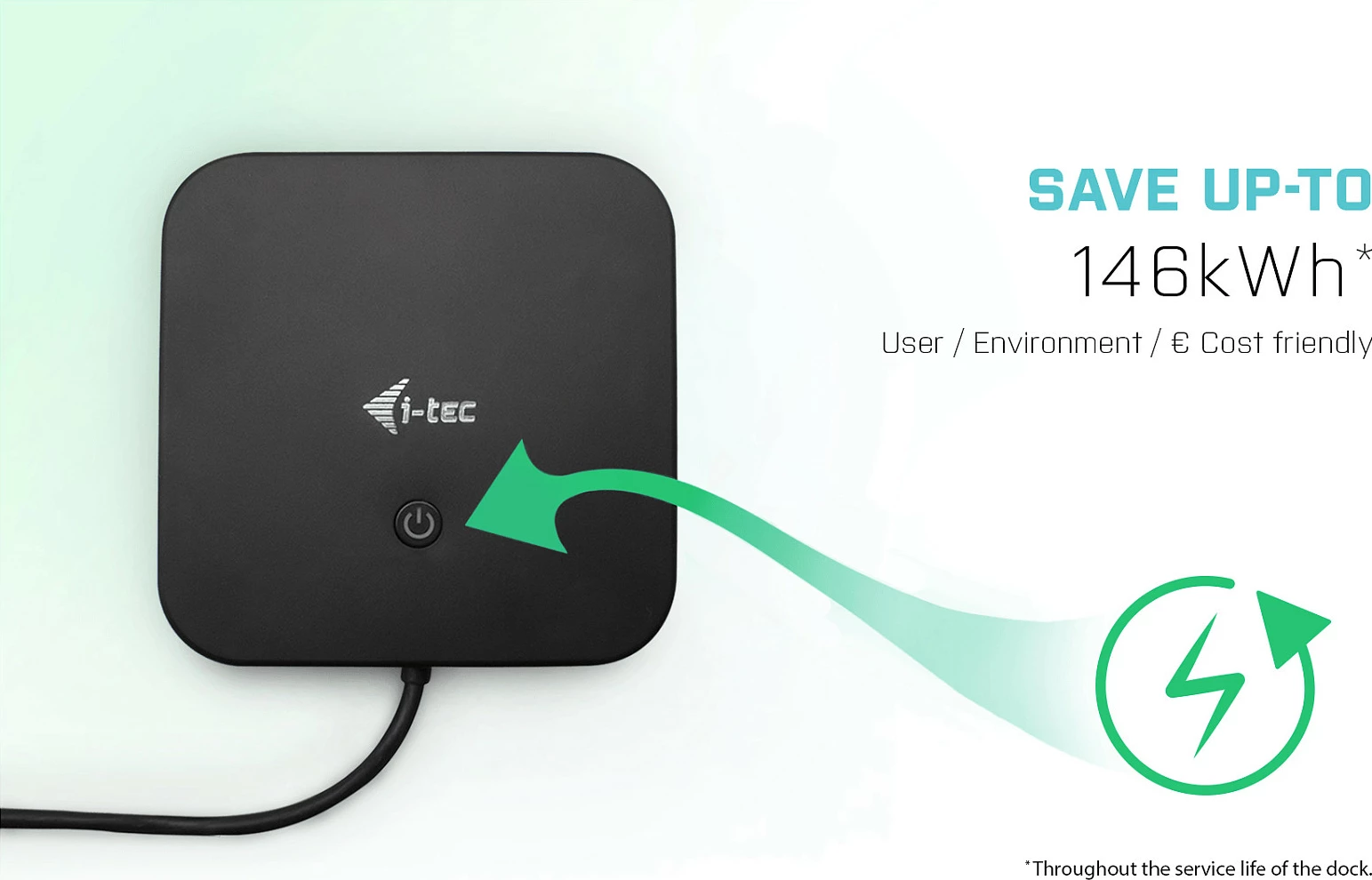 Docking station i-tec C31DUALDPDOCKPD, USB-C, Dual DisplayPort, Power Delivery 100W, e zezë