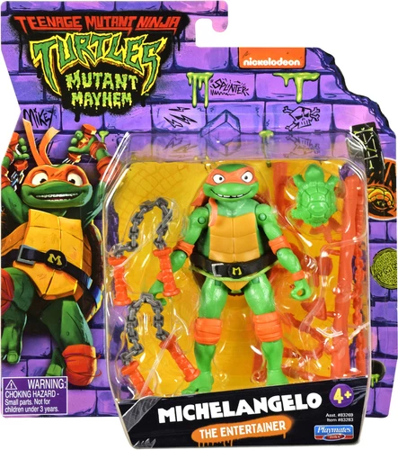 Teenage Mutant Ninja Turtles Mutant Mayhem - Figura e Michelangelo