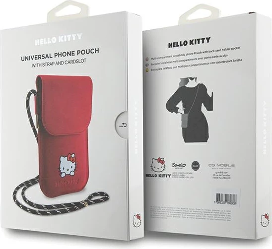 Mbështjellës Hello Kitty Leather Daydreaming Cord, për celular, rozë
