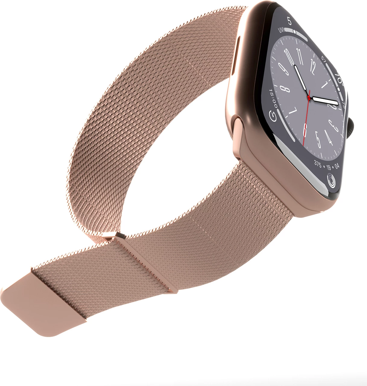 Rrip çeliku për Apple Watch Puro Milanese, 38/40/41mm, Rozë