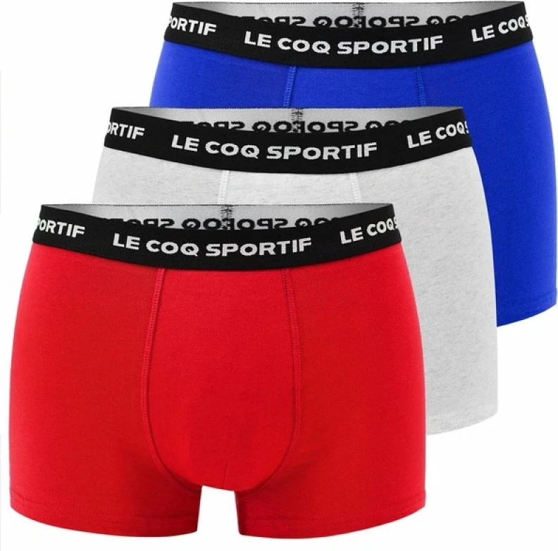 Të brendshme për meshkuj Le Coq Sportif K46938CO, set prej 3 copë, të kuqe/gri/kaltër