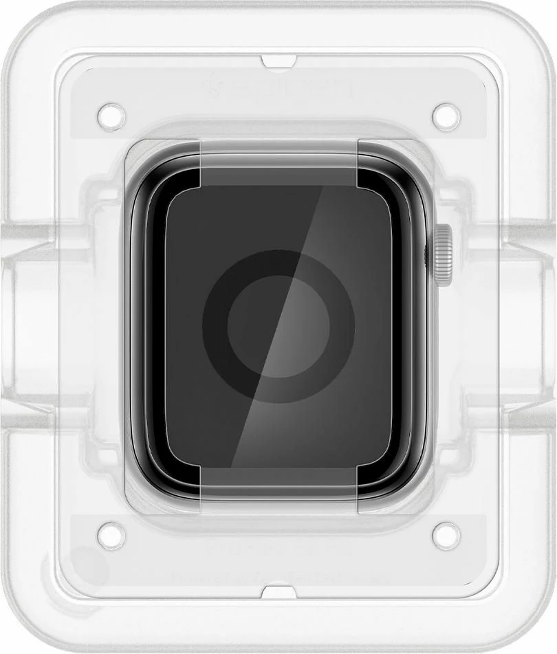 Mbrojtës ekrani Spigen ProFlex EZ Fit Hybrid Glass për Apple Watch 4/5/6/SE 44mm, 2 copë, Zi