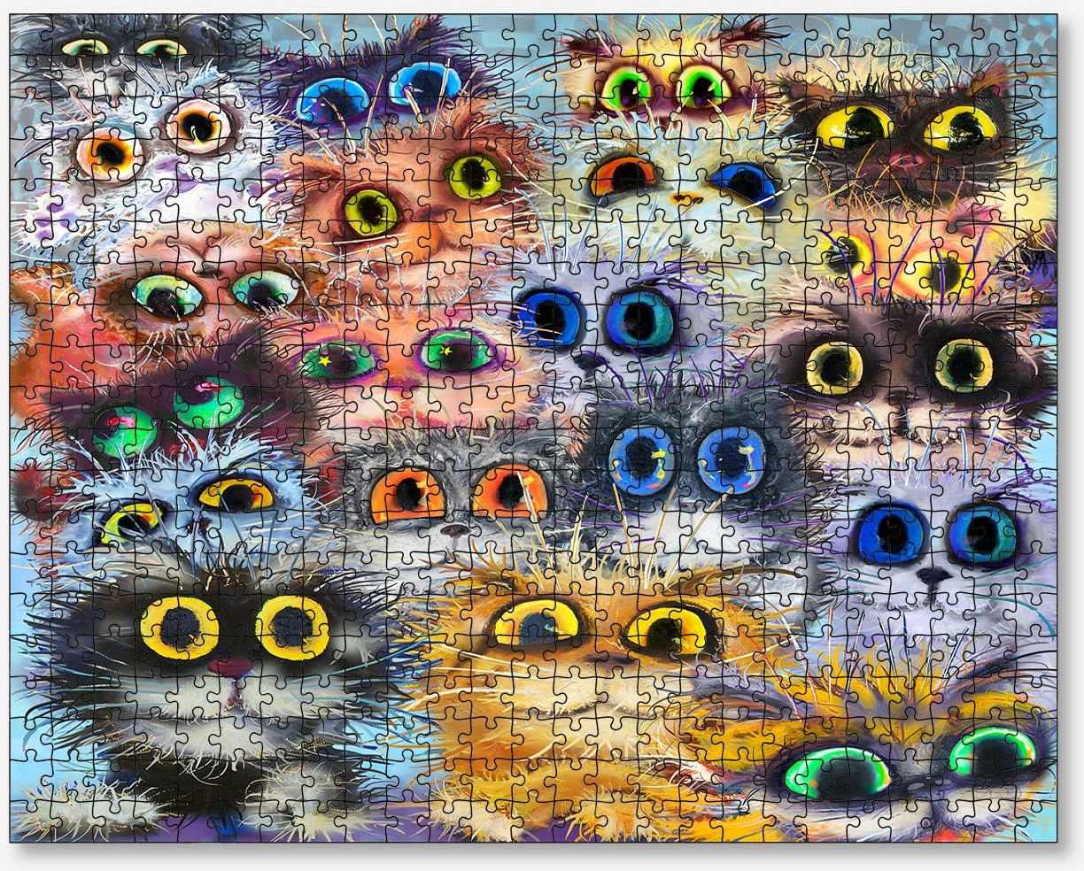 Puzzle me 1000 copa, shumëngjyrësh, Evila Originals, PZL_0166_1000