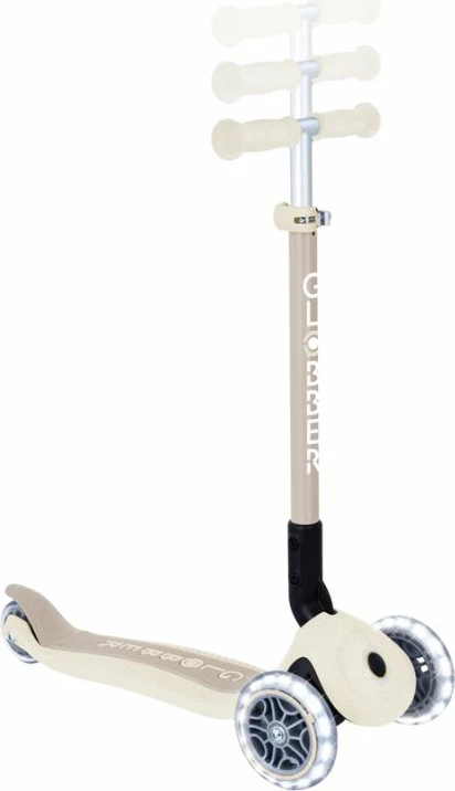 Trotinetë për fëmijë Globber PRIMO FOLDABLE LIGHTS ECOLOGIC, Coconut