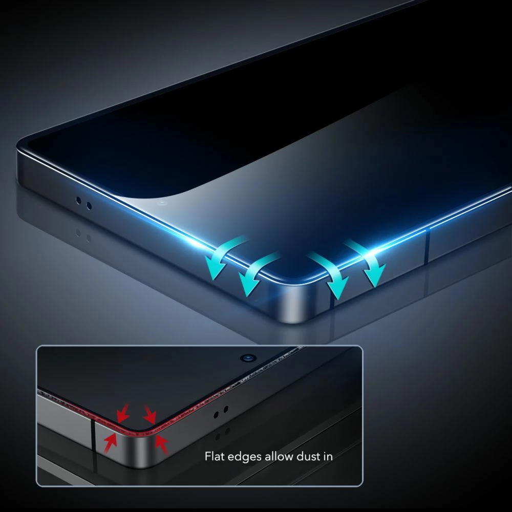 Xham privatësie i temperuar ESR për Samsung Galaxy S25 Ultra, me kornizë instalimi