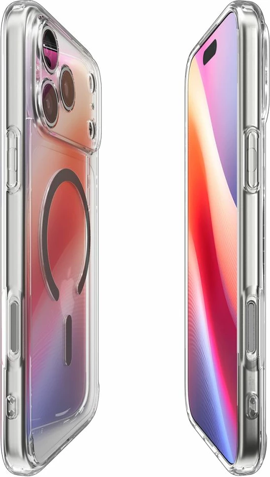 Mbështjellës Spigen Ultra Hybrid MagSafe për iPhone 17 Pro, Transparent Gri