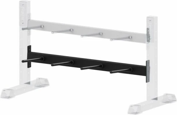 Aksesor për raft shufrash Tiguar beam plates 4 handles, i zi