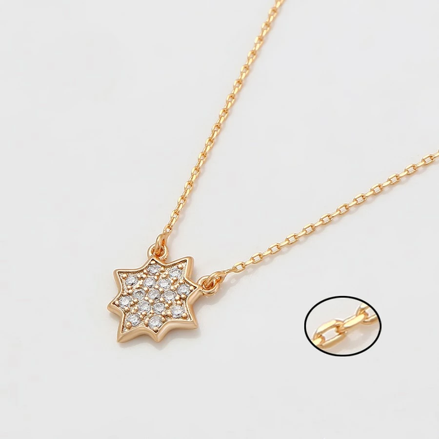 Qafore me varëse në formë ylli,  praruar në ar 18K QA15