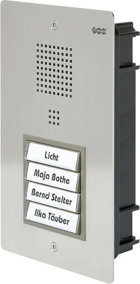 Interfon Auerswald TFS-Dialog 314, 4 butona, me ndriçim, çelik inox