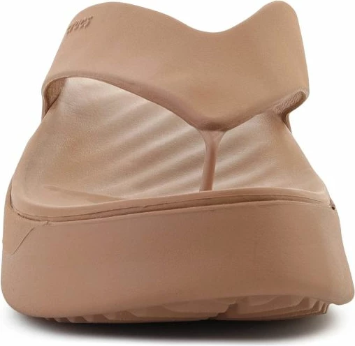 Flip-flopa platforme për femra Crocs Getaway, milk chocolate
