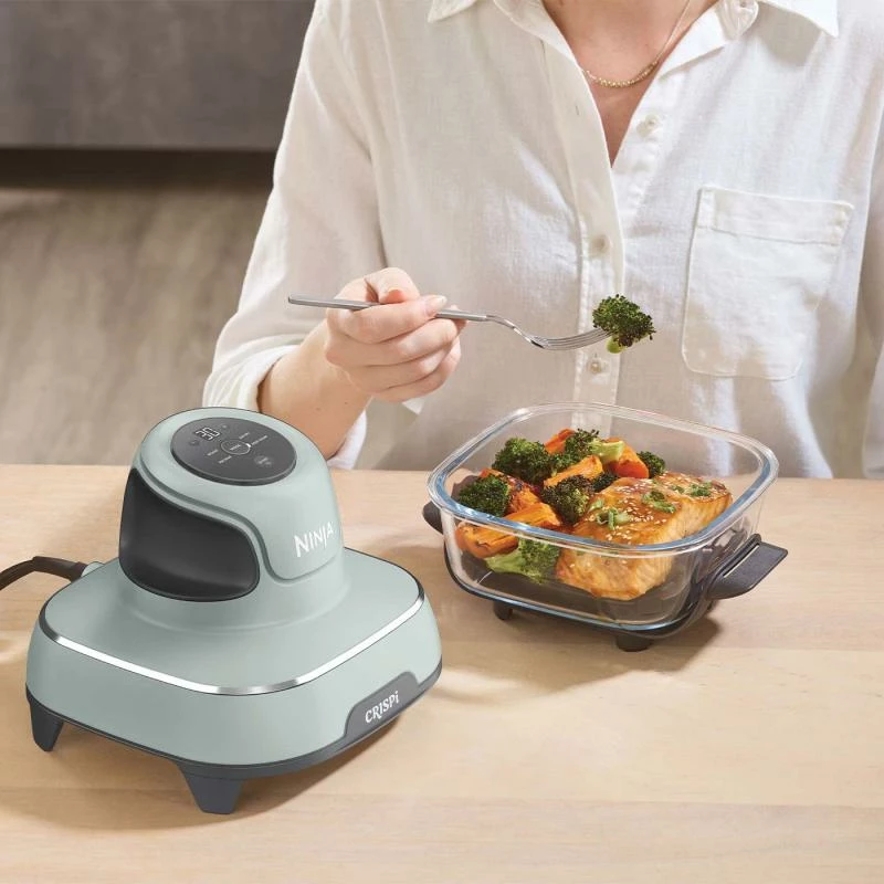 Fritezë me ajër, Ninja CRISPi FN101EUSG, 4-në-1 1700W, 3.8L + 1.4L xhami, sage