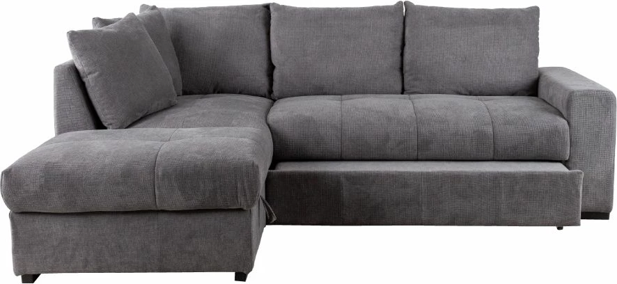 Kënd divan Bill, shtrihës, kënd i majtë, ngjyrë gur, 241x173x94