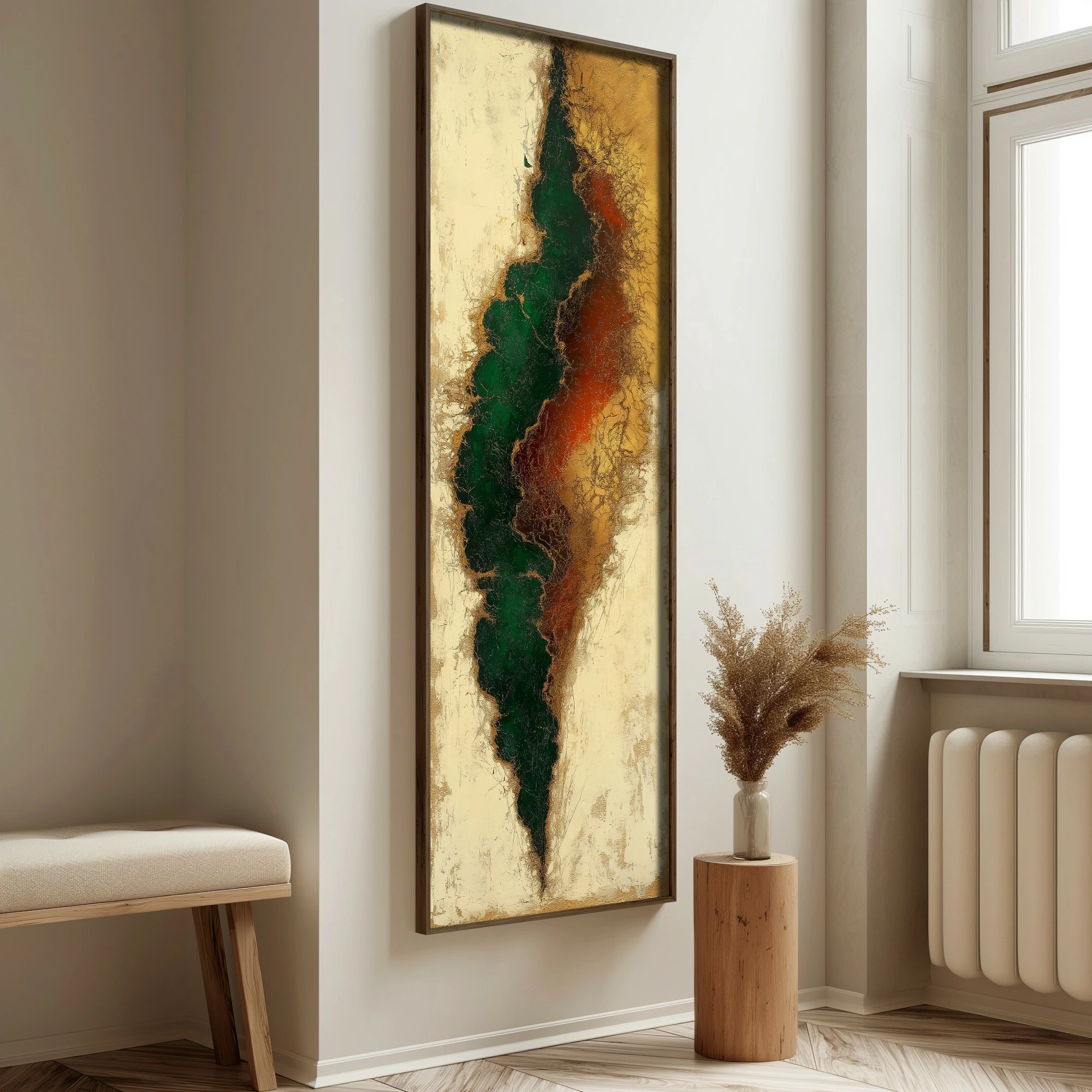 Pikturë dekorative me kornizë MDF, Wallity, EMR101, shumëngjyrëshe, 40x120x3.5cm