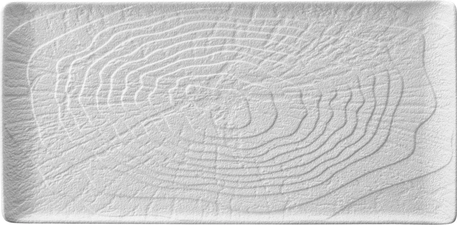 Pjatë drejtkëndëshe Fine Dine Nordic 295x148 mm e bardhë set 3 copë