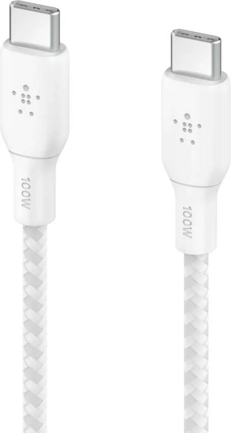 Kabllo Belkin BOOST CHARGE, 2 m, USB C, USB 2.0, Bardhë