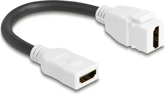 Modul/Adapter HDMI DeLOCK 90684, HDMI Type A femër-femër, 0.2 m, 8K 60Hz, i bardhë