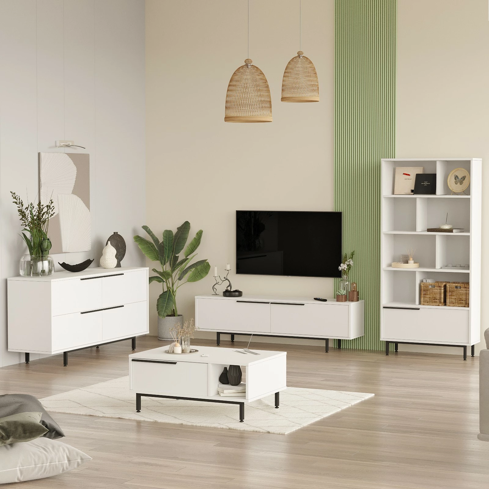 Set mobiljesh për dhomë dite Skye Decor, ON21-W
