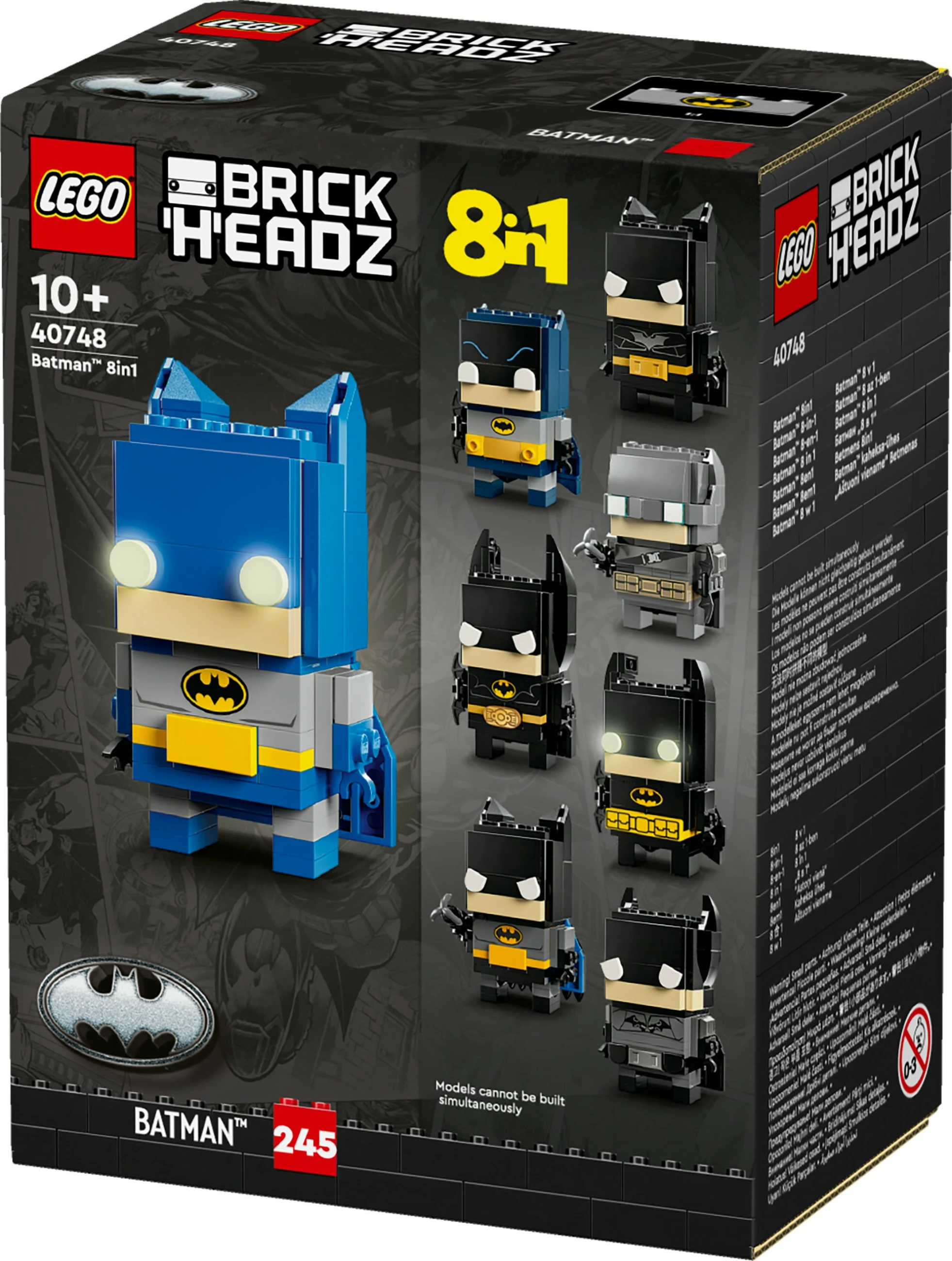 Set ndërtimi LEGO 40748, Batman 8in1, 325 pjesë, shumëngjyrësh