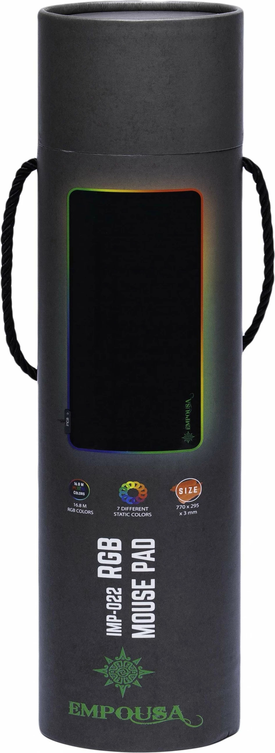 Mauspad Inca IMP-022, RGB-LED, 770x295x3mm, i zi