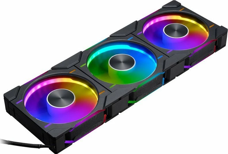Set ventilatorë PC Phanteks D30-120 PH-F120D30_DRGB_PWM_BK01, 120mm, PWM, D-RGB, 3 copë, e zezë