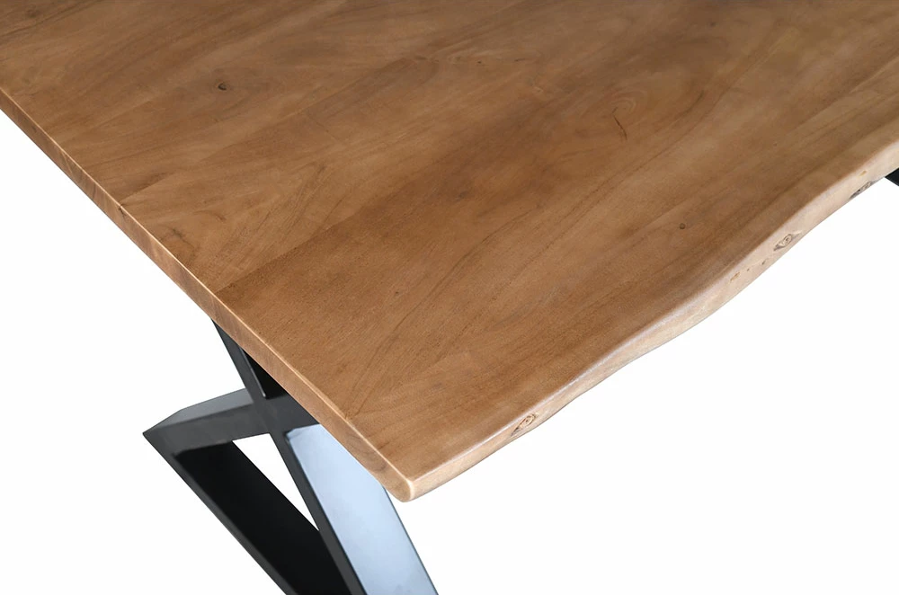 Tavolinë MINGLE, ngjyrë arre e zezë, 160x80x76cm